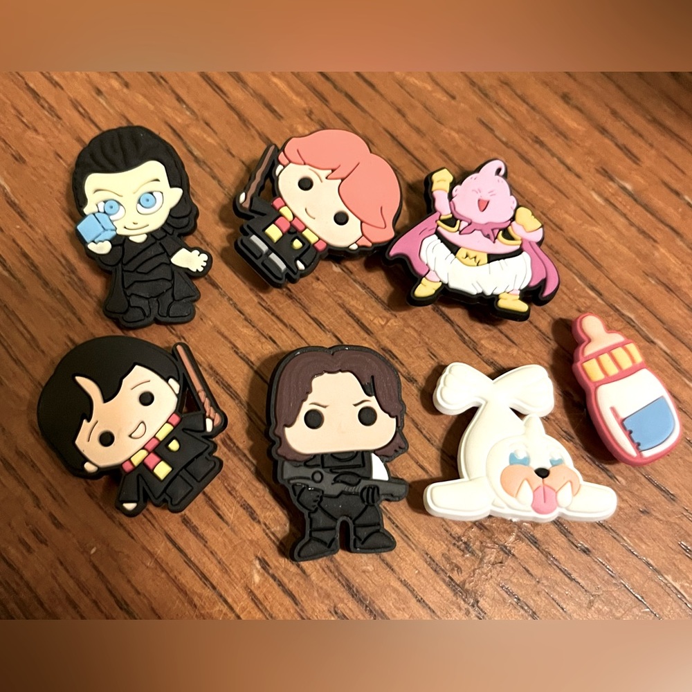 Jibbitz Charms fir crocs Dragon Ball Z Harry Potter New set of 7